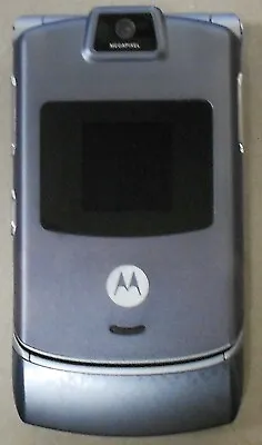 Motorola RAZR V3m Gray Flip Phone Tested Fully Functional 0221-02M • $15