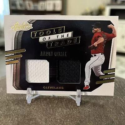 2021 Absolute Aaron Civale Tools Trade Dual Jersey Relic #TT2-AC Indians • $5.99