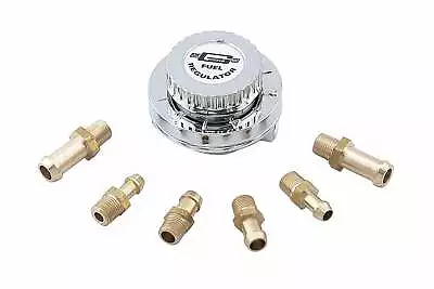 Mr Gasket Fuel Pressure Regulator 9710; 1-6 Psi Returnless Chrome For Gasoline • $51.20