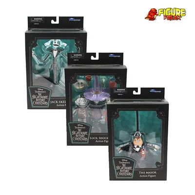 Nightmare Before Christmas Select Best Of Series 1 Set (Jack Lock Shock Barrel) • $76.49