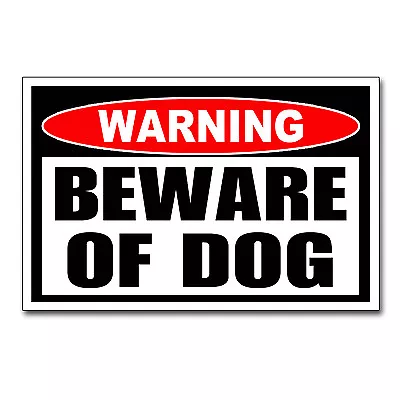 Beware Of Dog Sticker Warning Caution Animal Security K9 Pet Door Window Decal  • $2.49