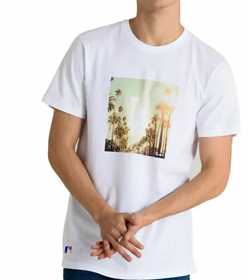 £14.98 • Buy New Era Mens White T-Shirt Los Angeles Dodgers MLB City Print  White T-Shirt