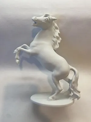 Kaiser Rearing Horse White Bisque Porcelain Signed Bochmann W. Germany No. 424 • $69