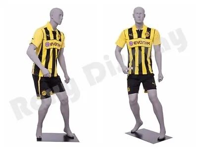 Male Fiberglass Sport Athletic Style Mannequin Dress Form Display #MC-CRIS02 • $249