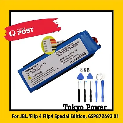 Battery 3.5Ah For JBL Flip 4 Flip4 Special Edition Pack Speaker GSP872693 01 • $23.90