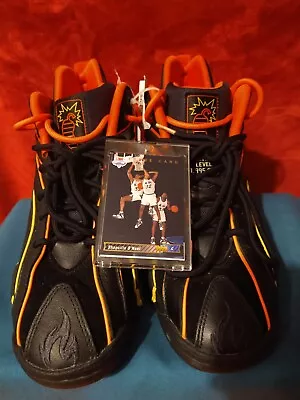 Shaquille O'Neal. Shaqnosis Shoes Mens Size 11.  With Rookie Basketball Card. • $215