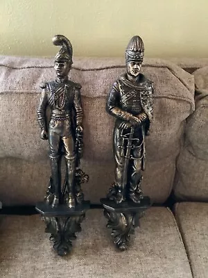 Vtg Pair 1965 Burwood Products Medieval Soldiers Knight Wall Hanging #4325 4326 • $69.99