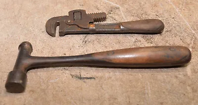 Rare Antique HD Smith Perfect Handle Ball Pein Machinist Hammer Pat 1907 Wrench • $99.99