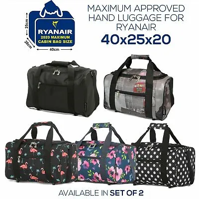 Ryanair 40x25x20 Cm Hand Luggage Travel Cabin Flight Bag Under Seat Holdall Bag • £16.99