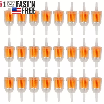 $11.11 • Buy 20Pcs Motor Inline Gas Oil Fuel Filter Small Engine For 1/4'' 5/16  Line US