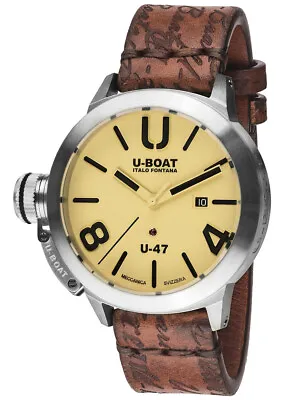 £1535.99 • Buy U-Boat 8106 Classico U-47 Automatic Beige Mens Watch 47mm 100M