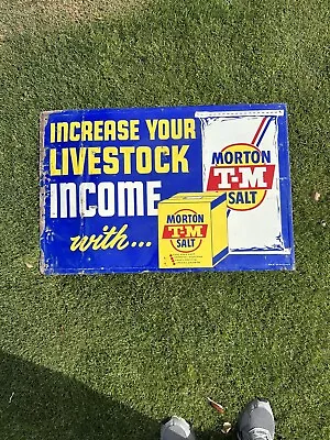 Original Vintage Morton Salt Increase Your Livestock Income W/ T-M Morton Salt • $450