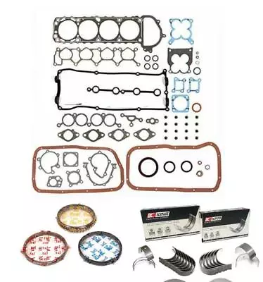 FIT 98-04 NISSAN Xterra Frontier Gasket Set RINGS KING BEARINGS  2.4L KA24DE • $189.95