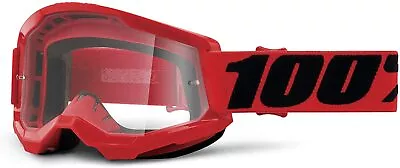 100% STRATA 2 Goggles - Offroad MX Motocross - CLEAR - MIRROR LENS Goggles Sand • $25