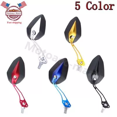 For Honda YAMAHA Motorbike Rearview Rear View Mirror Modified Scooter 8mm 10mm • $13.67