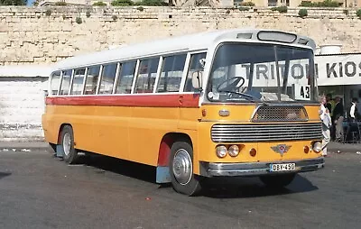 Colour Negative Malta Bus AEC Mercury DBY450 • £1.15