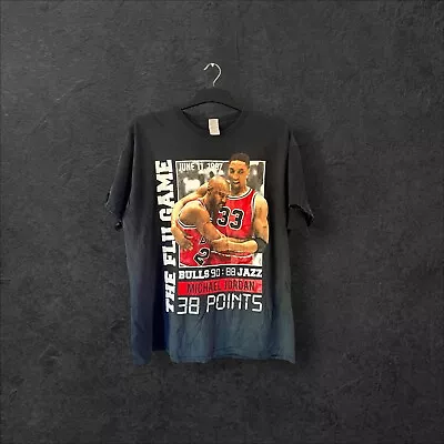 NBA - Michael Jordan Chicago Bulls “The Flu Game” T-Shirt - Mens XL • £20