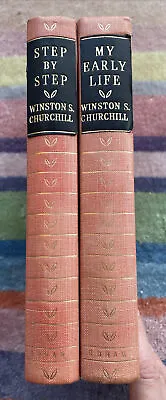 Winston Churchill Odhams Collection Of 2 My Early Life & Step By Step 1947 • £29.99