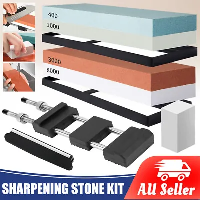 Knife Sharpener Sharpening Stone Grinding Whetstone Japanese Water Wet Stone • $32.95