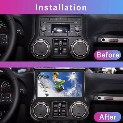 32G For Jeep Wrangler 3 JK 2011-14 Android 12 Car Radio Stereo Carplay GPS Navi • $182.74