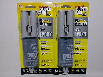 2 METAL EPOXY 2500 Psi SUPER GLUE 5 Minute Stainless Steel Copper Aluminum 15212 • $17.49