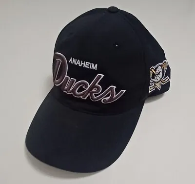 Anaheim Mighty Ducks Script Hat Cap. Yupoong Classic. NHL Ice Hockey. Snapback. • $19.95