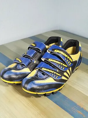 Gaerne Road Cycling Shoes Blue/Yellow/ Black Sidi Crono Italian • $37.49