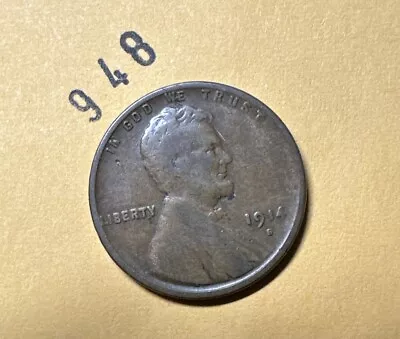 1914 S Lincoln Wheat Cent US 1C Coin • $14.99