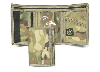 $18.99 • Buy Multicam Camo Military Nylon Trifold Wallet By Sprocket - Made In USA