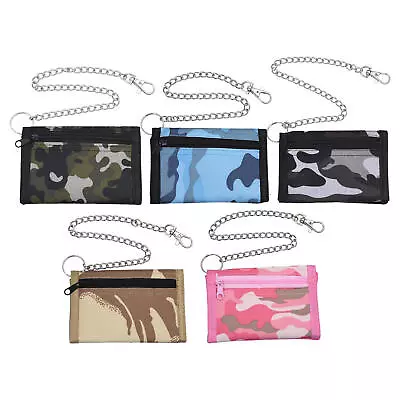 Camo Wallet Mini Trifold Wallets With Zipper Kids Wallet Gifts Children Wallet • $11.78