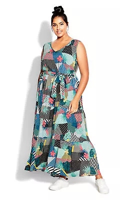 $20 • Buy Loralette By City Chic Womens Plus Size Seashore Maxi Dress - Blue