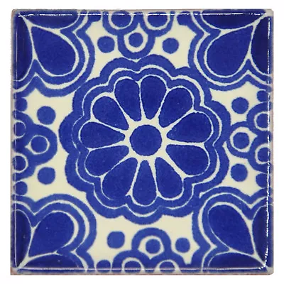 Eldora - Handmade Mexican Ceramic Talavera Small 5cm Tile Ethically Sourced • £1.79