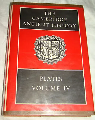 Vtg 1960 The Cambridge Ancient History PLATES Volume IV HC/DJ Book • £81.09