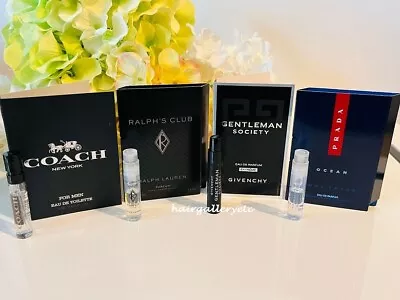 4 Pcs Men's Cologne Fragrance Sampler Gift Set Vials Deluxe Sampler Vials NEW • $16.99