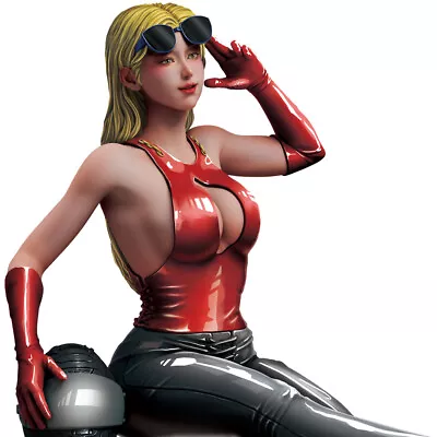 1/24 Scale Resin Sexy Helmet Girl Unpainted Miniature Figure Model Unassembled • £22.79