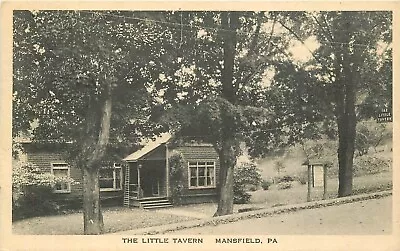 Postcard Pennsylvania Mansfield Little Tavern Coles Albertype Occupation 23-9953 • $12.99
