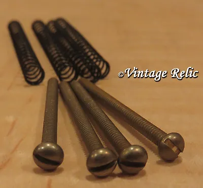 AGED Pickup Mounting SCREWS (4) Nickel SLOT Fit Gibson Historic PAF Humbucker • $18.99