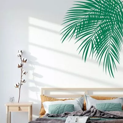 PVC Palm Tree Leaves Wall Sticker Waterproof Non-toxic Self-adhesive For Decor • $40.89