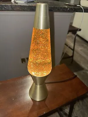 Lava Lamp Rainbow Gold Motion & Glitter Retro 14.5  Instant Action • $59.99