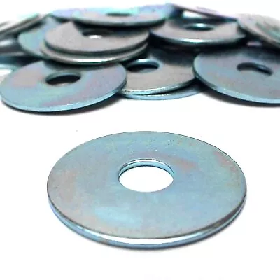 PENNY REPAIR WASHERS X40 Fix Repair Metal Steel Plate Large 38mm Plumbing M10 UK • £7.39