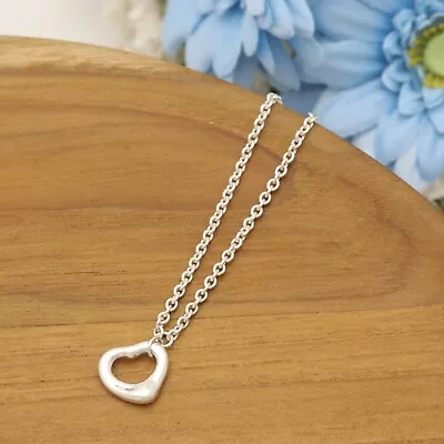 Tiffany & Co. Elsa Peretti Open Heart Bracelet 6.4  Silver 925 • $148