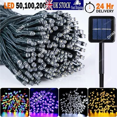 £7.57 • Buy 50/100/200/500 LED Solar Power Fairy Garden Lights String Outdoor Party Wedding