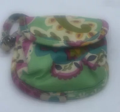 Vera Bradley Pacifier Pod Case Tutti Frutti Clip On Vinyl Coated Magnetic EUC • $4.77