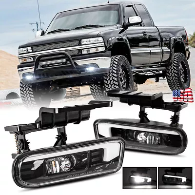 For Chevy 99-02 Silverado 2000-2006 Suburban Tahoe Led Driving Fog Lights Lamps • $79.99