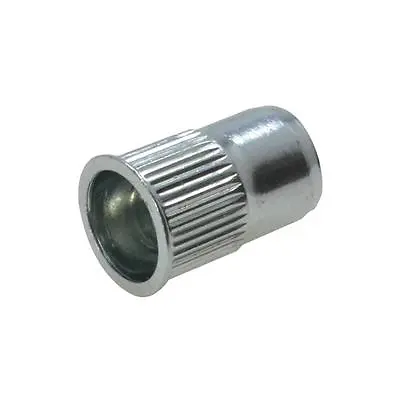 Pack Size 100 Zinc Countersunk M6 Splined Nutsert 0.5 ~ 3mm Grip Rivnut Insert • $21