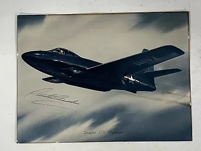 VNTG R.G. Smith Airplane Print - 9” X 12” - Douglas 73D “Skyknight  W/Auto. • $37.50