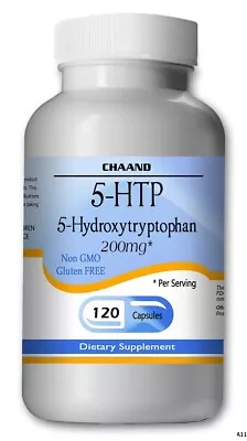 5-HTP (5-Hydroxytryptophan)  Premium Quality 120 Capsules - Gluten Free Non-GMO • $17.91