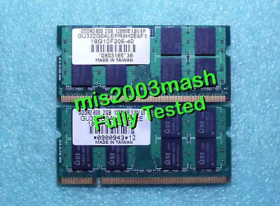 AData 4GB 2x 2GB DDR2 800 PC2-6400 Laptop Memory RAM SODIMM Fully Tested 30 • £10.99