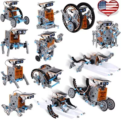 12-In-1 STEM Education DIY Solar Robot Toys Building Science Kits For Kids 10-1 • $23.99