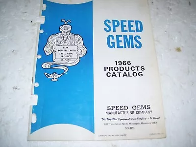 1966 Speed Gems Catalog 4 Pics 25 Pages-adapters- Car Plaques Etc • $27